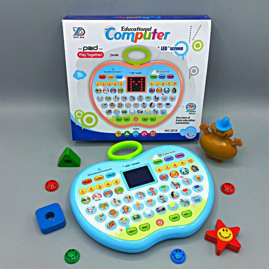 Apple Shape Kids Educational Mini Laptop