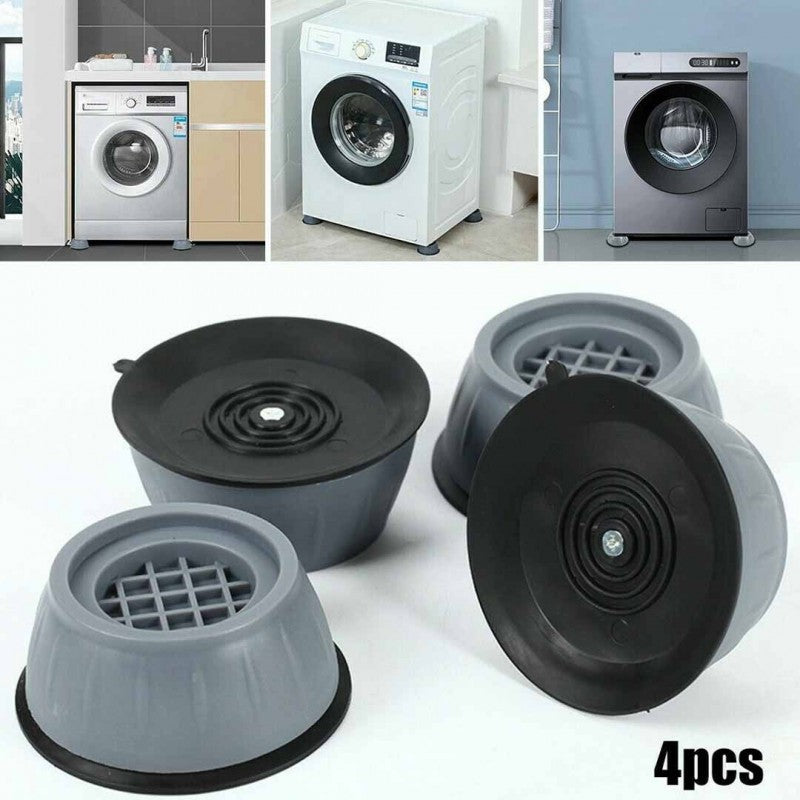 4pcs Anti-Vibration Rubber Pads for Washing Machine & Appliance Feet