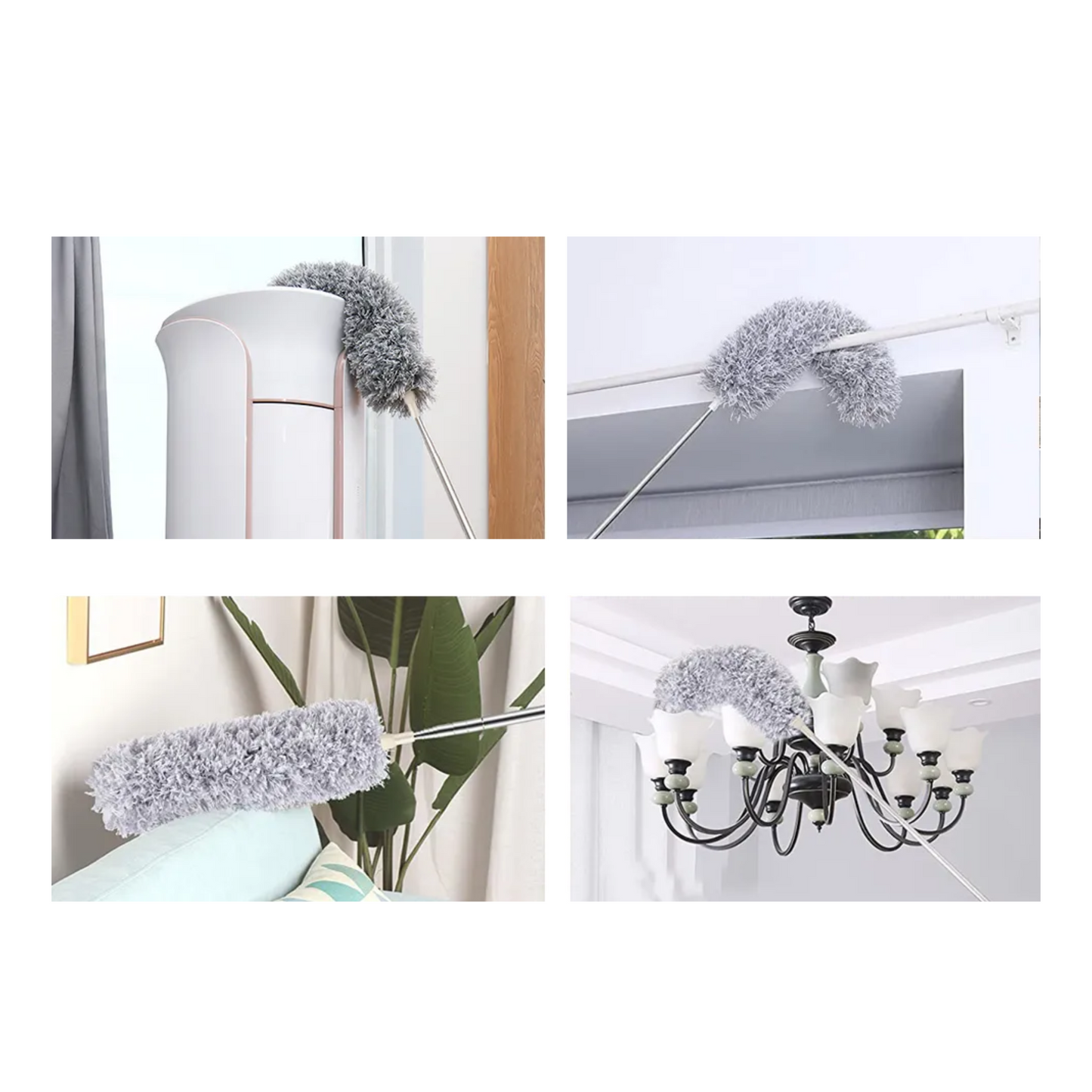 Bendable Microfiber Feather Duster – 100” Expandable Handle - Unikaart