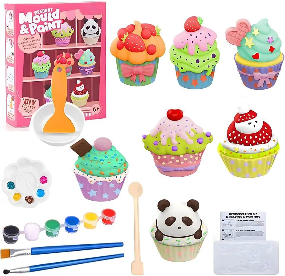 Kids Desert Plaster Art & Paint Set