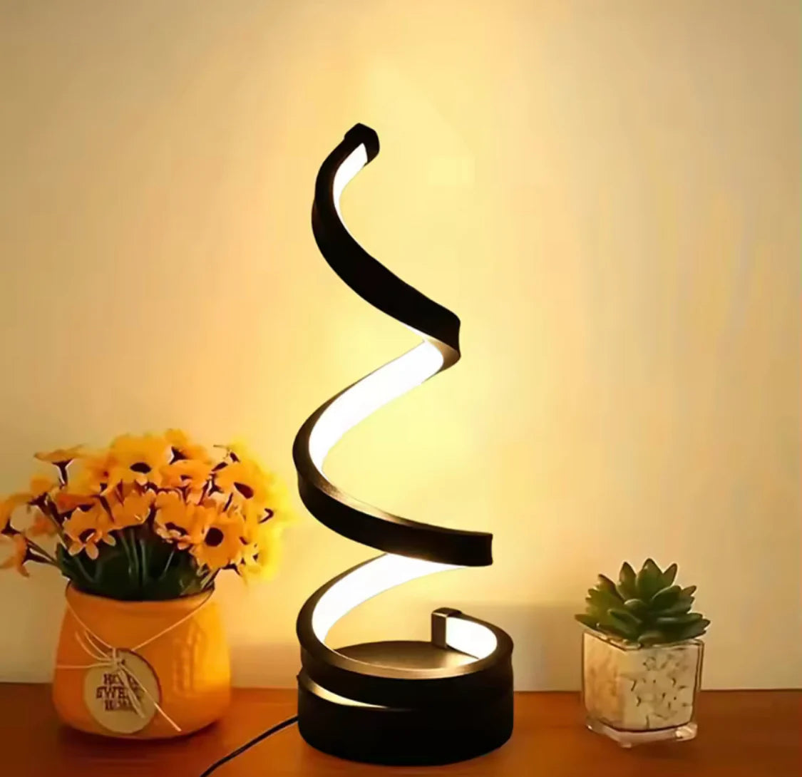 Spiral LED Desk Lamp 3-Color USB