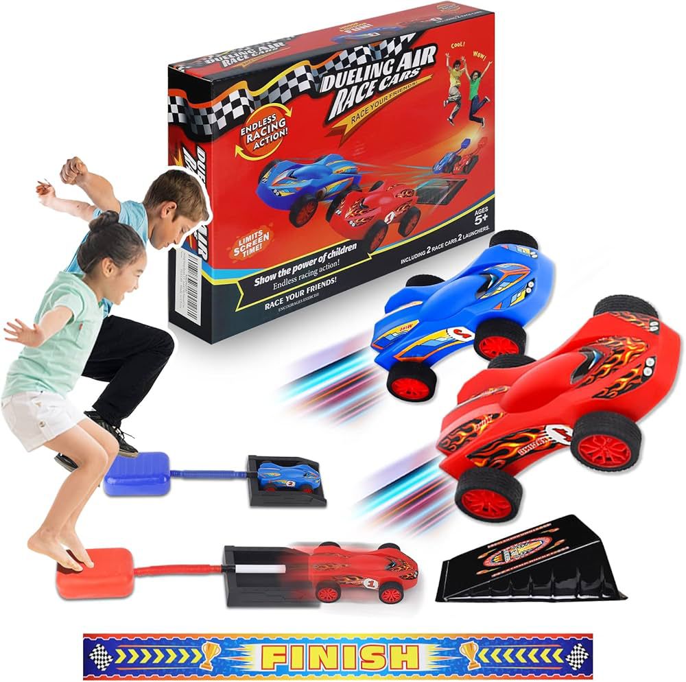 Foot-Powered Pneumatic Rocket Car – Air-Powered Toy for Indoor & Outdoor Fun