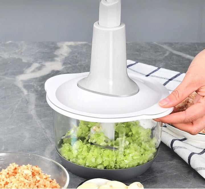 Multifunction Hand Press Vegetable Chopper (1.5L) - Unikaart