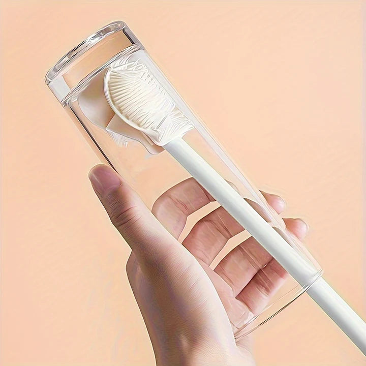 Long Handle Silicone Bottle Cleaning Brush x 2 (Pair of Brushes) - Unikaart