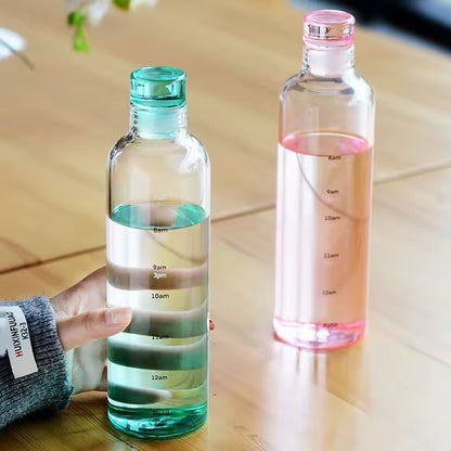 Transparent Plastic Water Bottle with  Leakproof Cap