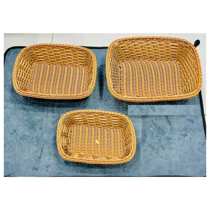 Handwoven Rattan Storage Basket – Round, Oval & Rectangle - Unikaart