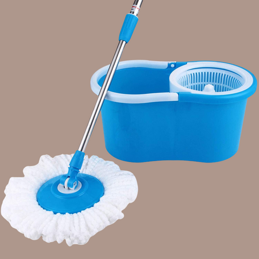 Spin Mop & Bucket – 360 Rotation with Refill & Sturdy Handle - Unikaart