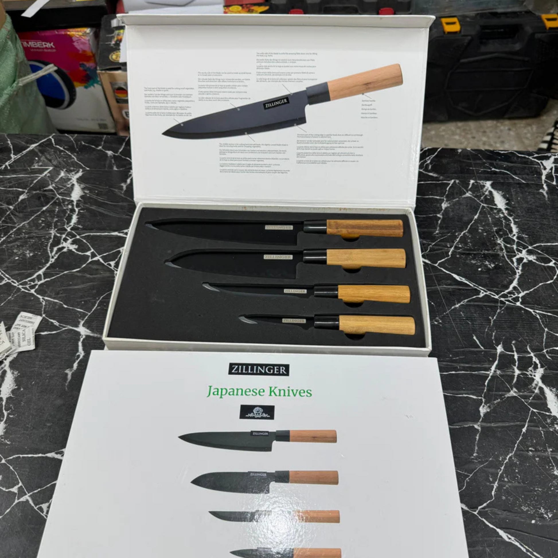 ZILLINGER Japanese Knife Set - 4 Pcs - Unikaart