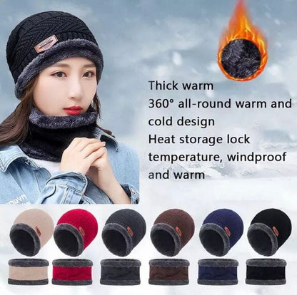 Wool Cotton Winter 2 in 1 Neck Cover Cap  for Men & Women