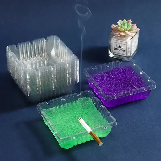 Pack of 4 – Disposable Ashtrays for Smoke & Odor Removal