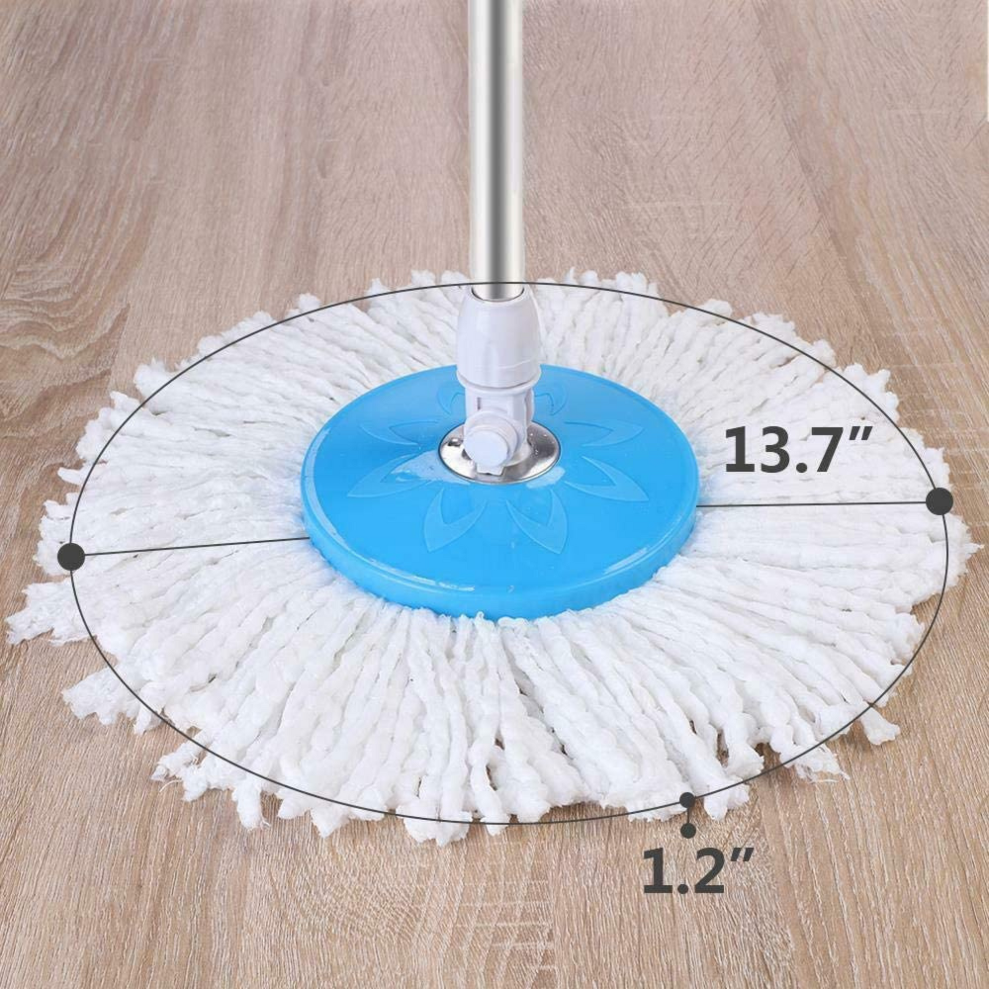 Spin Mop & Bucket – 360 Rotation with Refill & Sturdy Handle - Unikaart