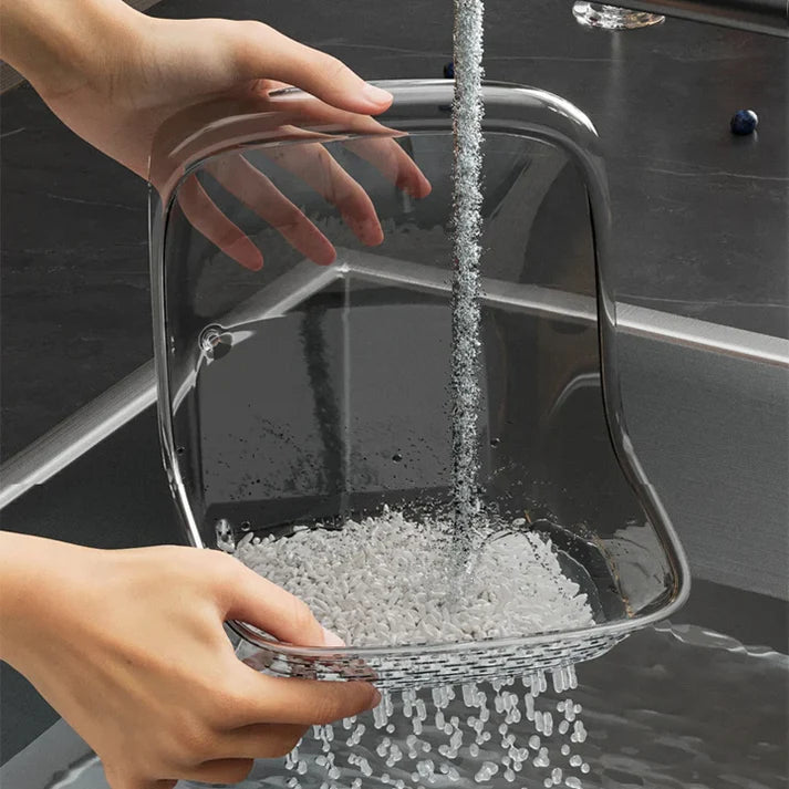 Kitchen Wash Bowl with Built-In Drain Holes
