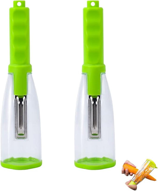 Fruit & Vegetable Peeler with Built-In Storage Container
