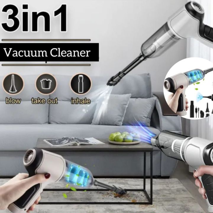 3 in 1 Handheld Vacuum Car Cleaner