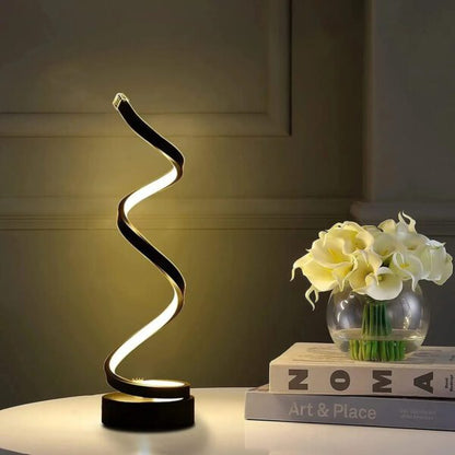 Spiral LED Desk Lamp 3-Color USB