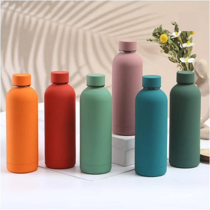 500ml Double Wall Matte Stainless Steel Sports Bottle