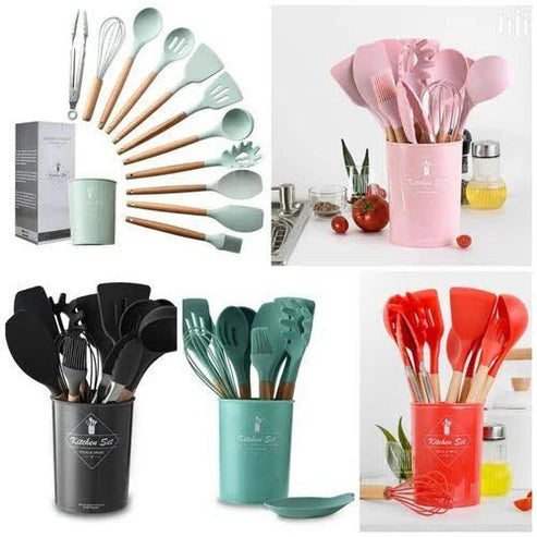 Silicone Spoons Set of 12pcs - Unikaart