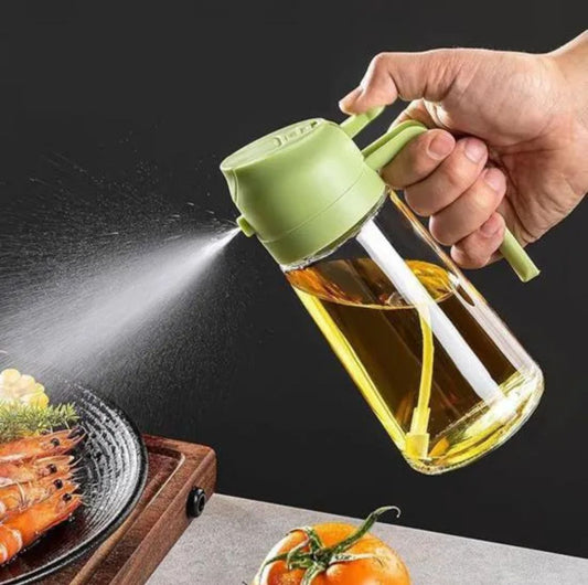 2-in-1 Glass Oil Dispenser and Sprayer - Unikaart