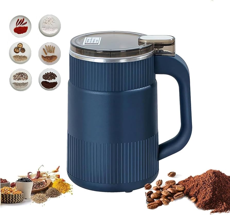 Electric Coffee & Spice Grinder, Household Small Powder Grinding  Machine with Stainless Steel Blade, Coffee Bean/Dry Herb