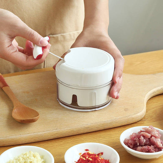 Mini Hand Chopper – Garlic, Onion & Veggie Slicer