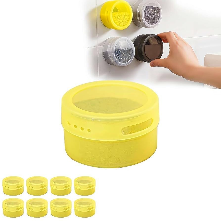 Magnetic Spice Tins for Refrigerator & BBQ Grill