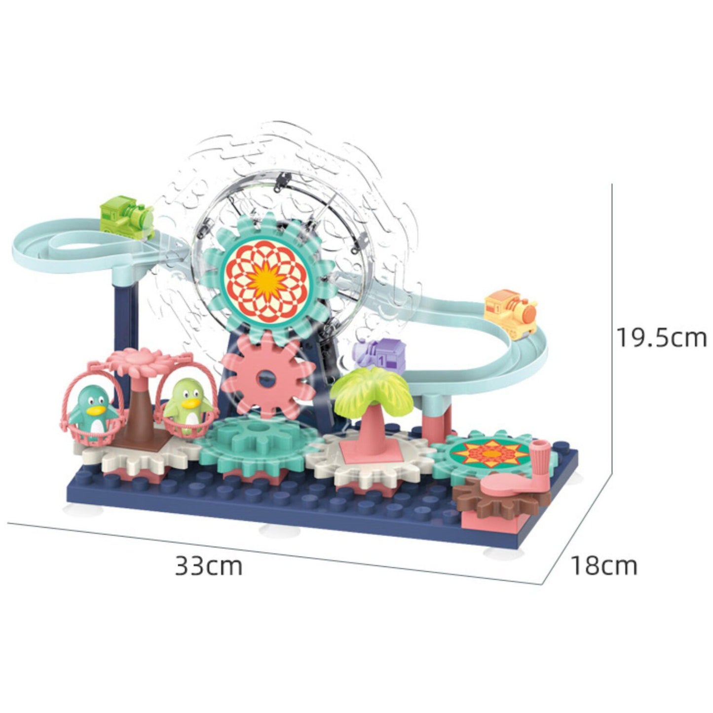 Ferris Wheel Building Block Track Set – Funfair & Amusement Park Play Set