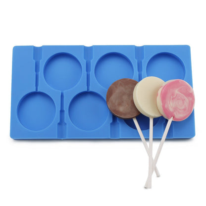 SILICONE LOLLYPOP MOLD 6- Molds with Sticks