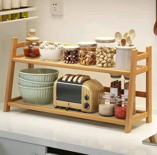 Bamboo Countertop & Spice Rack Unikaart