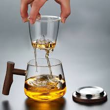 Glass Kawa Cup - Heat Resistant Wooden Lid - Unikaart