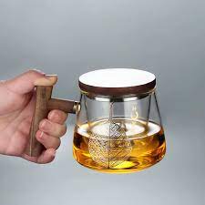 Glass Kawa Cup - Heat Resistant Wooden Lid - Unikaart
