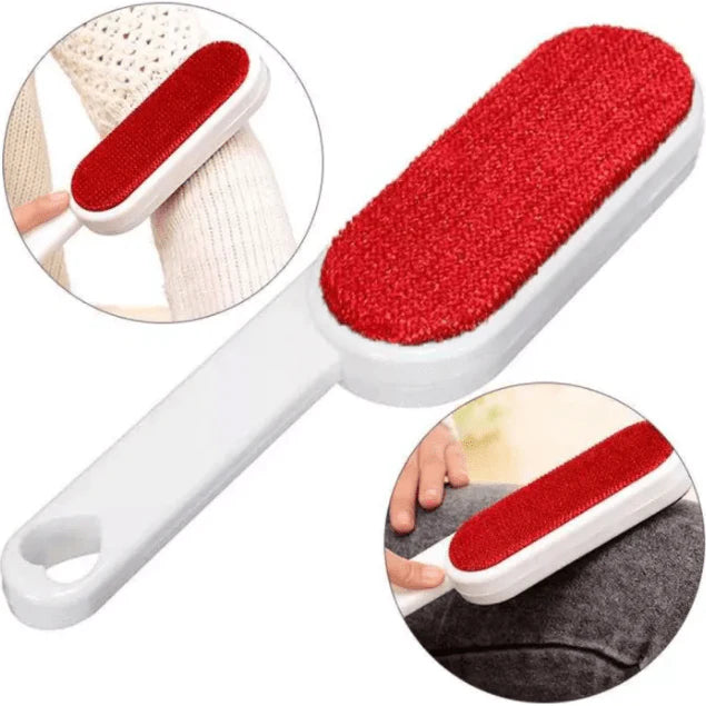 Double-Sided Reusable Pet Hair & Lint Remover Brush