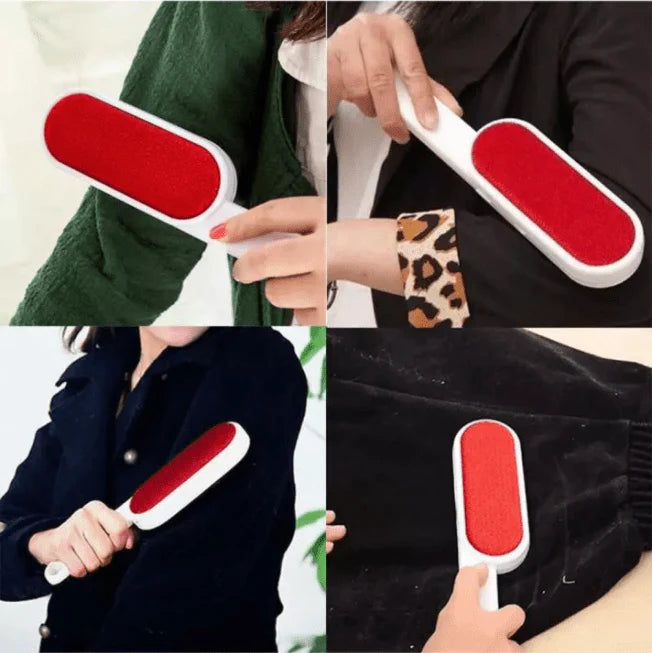 Double-Sided Reusable Pet Hair & Lint Remover Brush