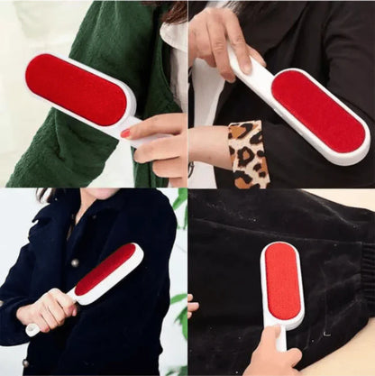 Double-Sided Reusable Pet Hair & Lint Remover Brush