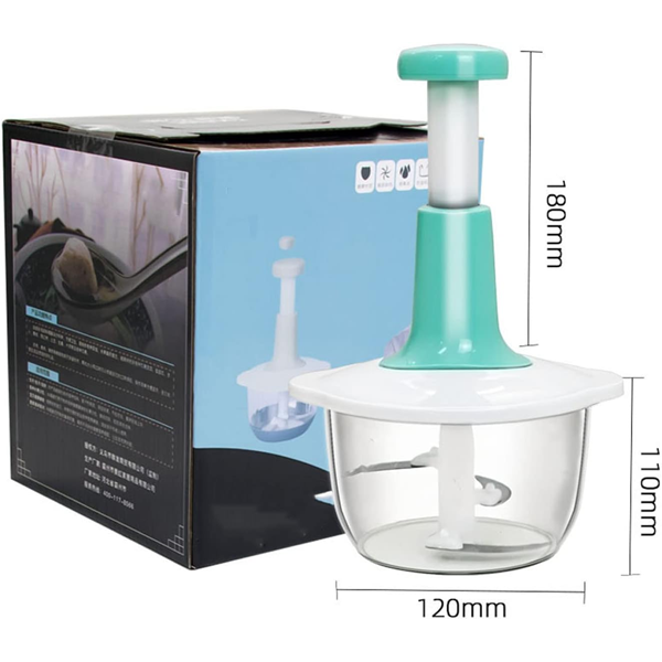 Multifunction Hand Press Vegetable Chopper (1.5L) - Unikaart