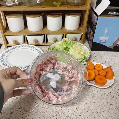 Multifunction Hand Press Vegetable Chopper (1.5L) - Unikaart