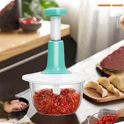 Multifunction Hand Press Vegetable Chopper (1.5L) - Unikaart