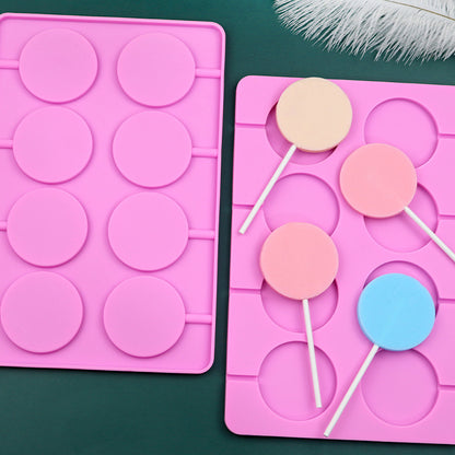 SILICONE LOLLYPOP MOLD 6- Molds with Sticks