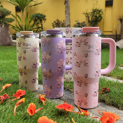 SITARAYURI 30oz Stainless Steel Insulated Tumbler with Handle