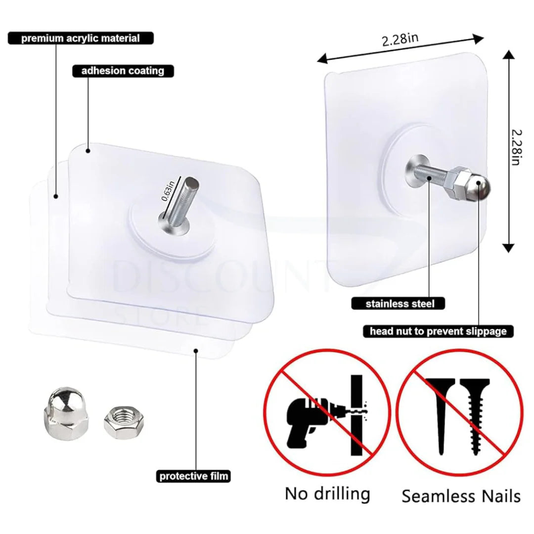 Self Adhesive Wall Screw Hook Stickers SCREW