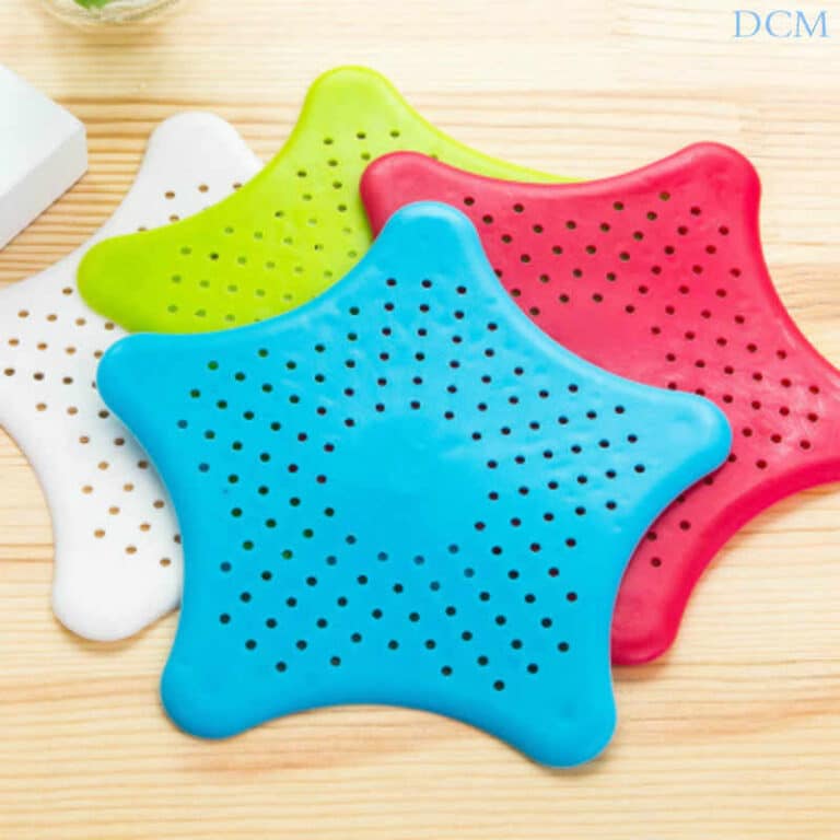 Pack of 3 – Silicone Starfish Drain Catcher – Bathroom & Kitchen Strainer