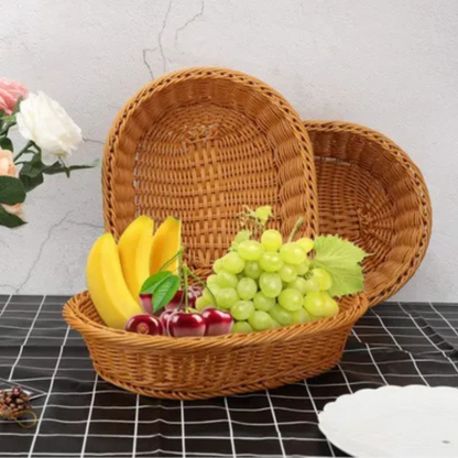 Handwoven Rattan Storage Basket – Round, Oval & Rectangle - Unikaart