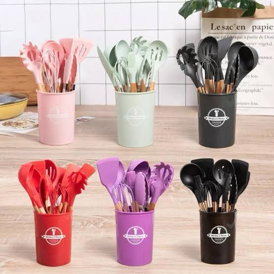 Silicone Spoons Set of 12pcs - Unikaart