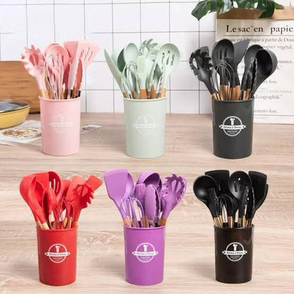 Silicone Spoons Set of 12pcs - Unikaart