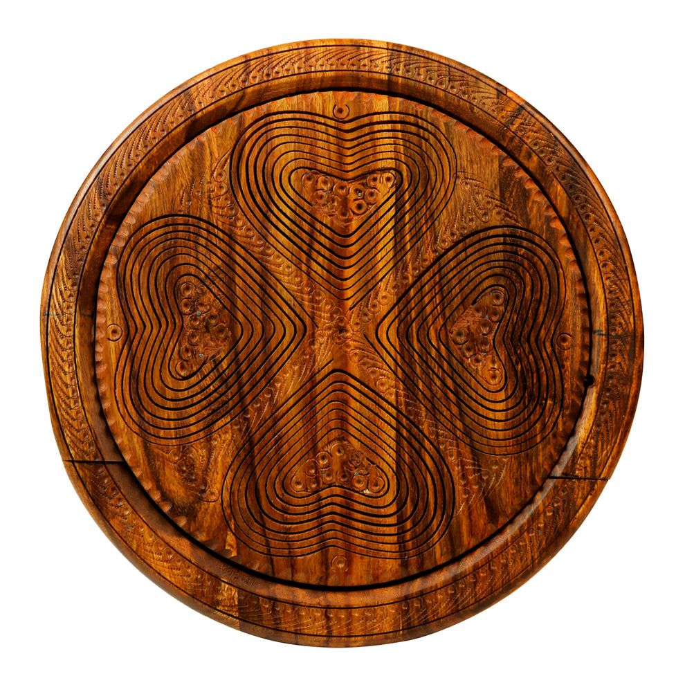 Handcrafted Wooden Foldable Dry Fruit Basket