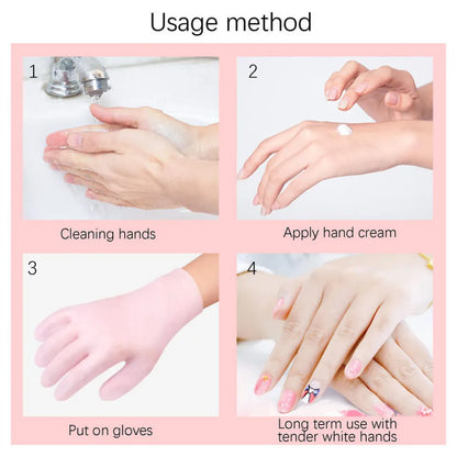 Silicone Moisturizing Gel Gloves pair
