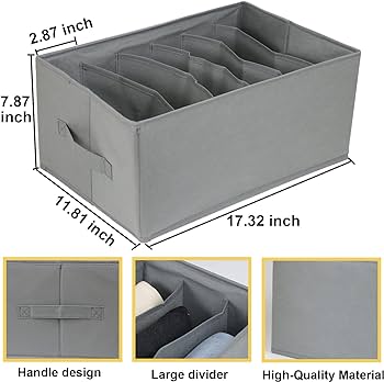 6-Grid Foldable Wardrobe Organizer Box - Unikaart - Unikaart