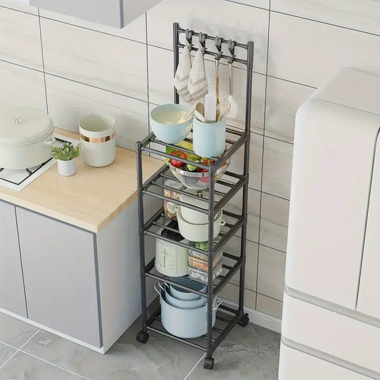 Floor Standing Storage Rack Removable  Storage Kitchen ware Storage Rack