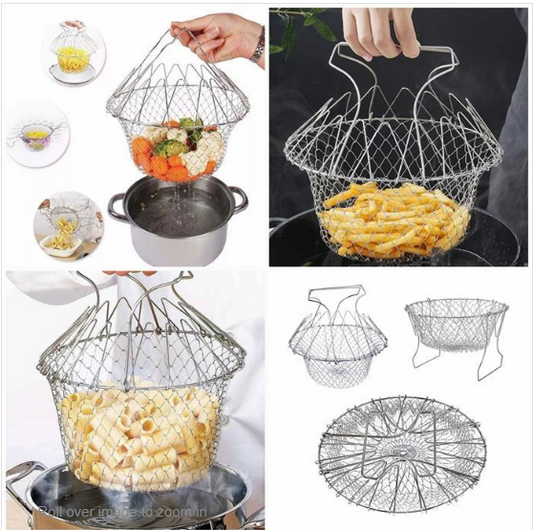 12 in 1 Frying Foldable Strainer