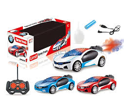 Remote Control Speed Racing Limit Spray Car Water Smoke 3D Lighting Rechargeable Car