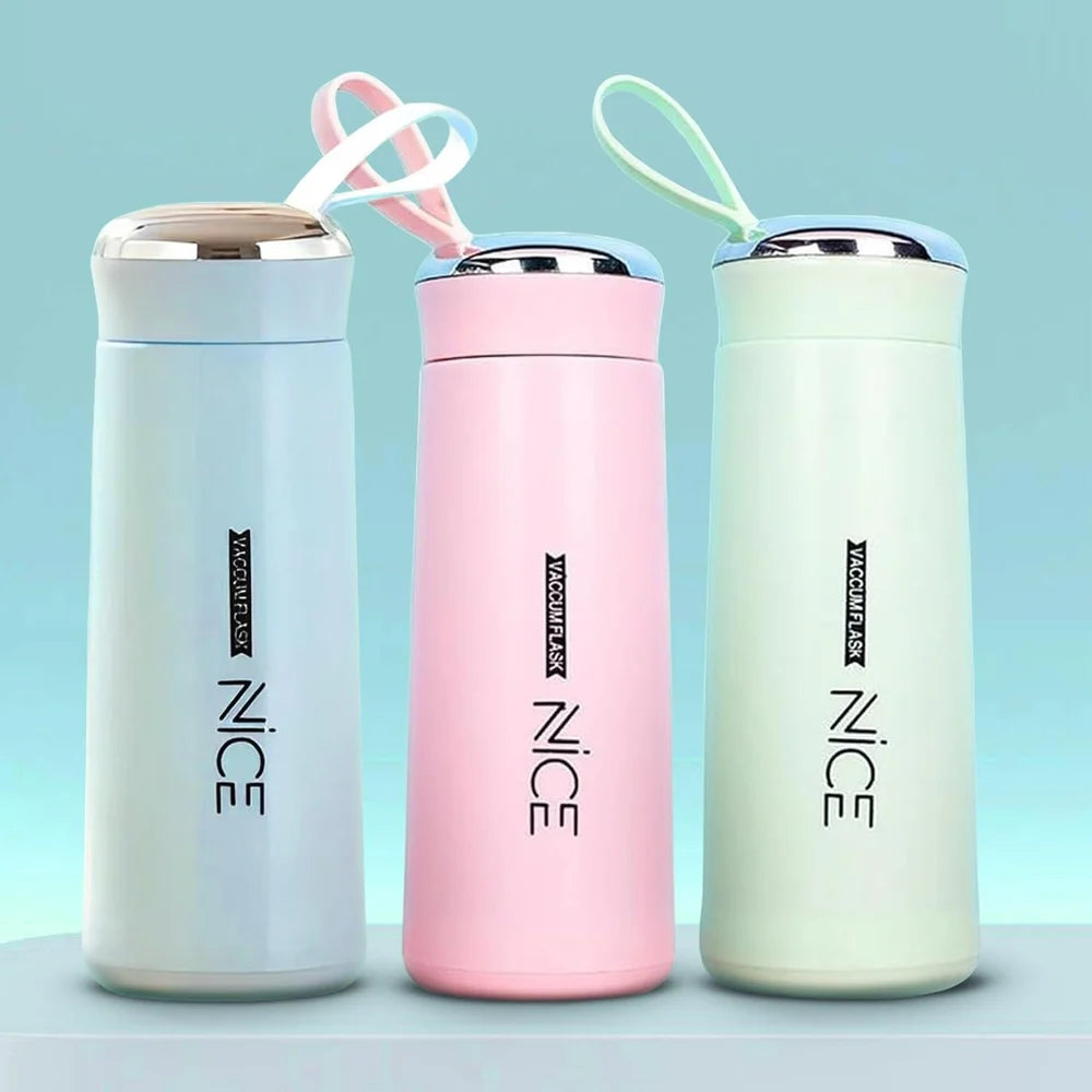 NICE Insulated Glass Water Bottle - 400ml - Unikaart